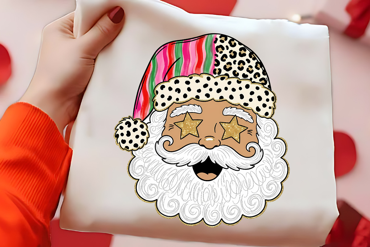 Retro Santa Star Sunglasses PNG Art, a Seasonal Illustration by CrexoraLab (Photo 2 of 4)
