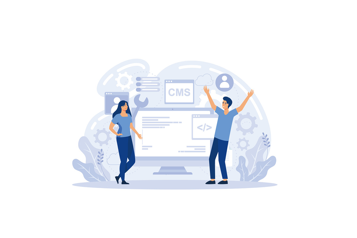 Content management system. Software, a Work Illustration by alwie99d
