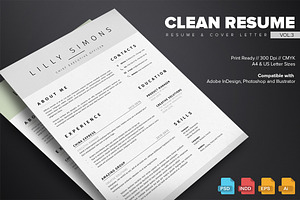 Clean Resume Template Vol.3
