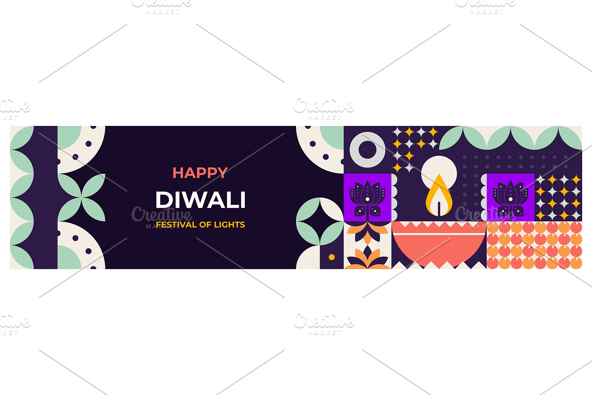 Happy Diwali, a Decorative Illustration by Creative Backgrounds