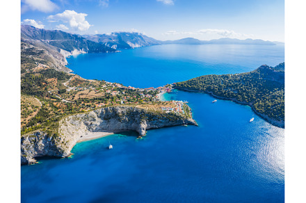 Aerial panoramic view of Assos, a Nature Photo by Igor Tichonow