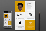 Emma Resume Template, a Resume Template by Nina Shaw (Thumbnail 3 of 11)