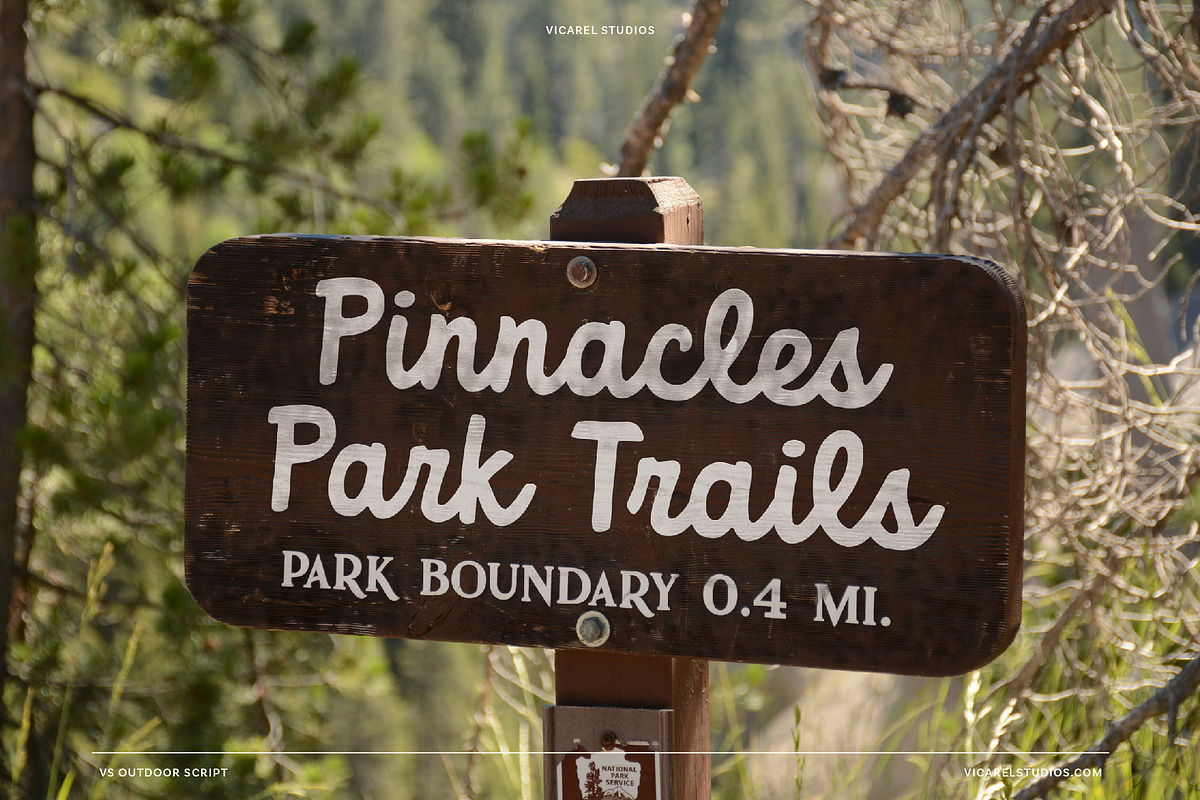 Outdoor Script | National Park Font, a Script Font by Vicarel Studios (Photo 21 of 27)