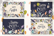 16 Vector Colorful Easter Cards, a Seasonal Illustration by HmarkaShop (Thumbnail 3 of 5)