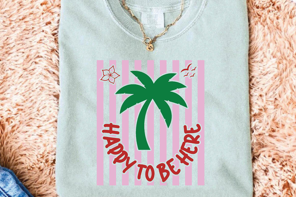 Palm Tree Sublimation Design PNG, a Work Illustration by DreamPrint404 (Photo 3 of 6)