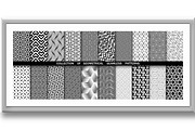 Geometric set of seamless black and, a Pattern Graphic by RODINA (Thumbnail 3 of 3)