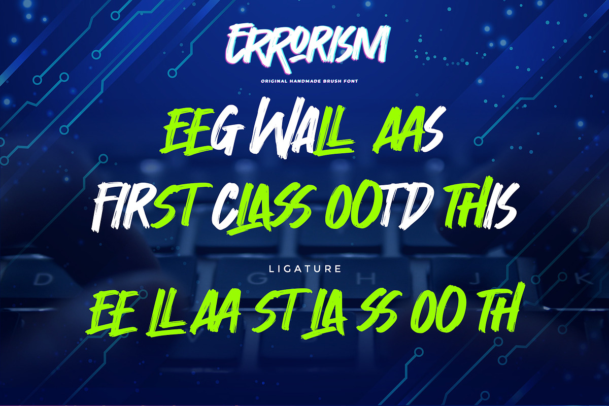 Errorism - Original Handmade Brush, a Font by Gassstype (Photo 7 of 8)