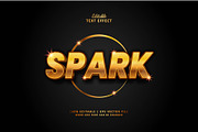 Text Effect Spark, a Layer Style Add-On by Navy Graphic (Thumbnail 1 of 2)