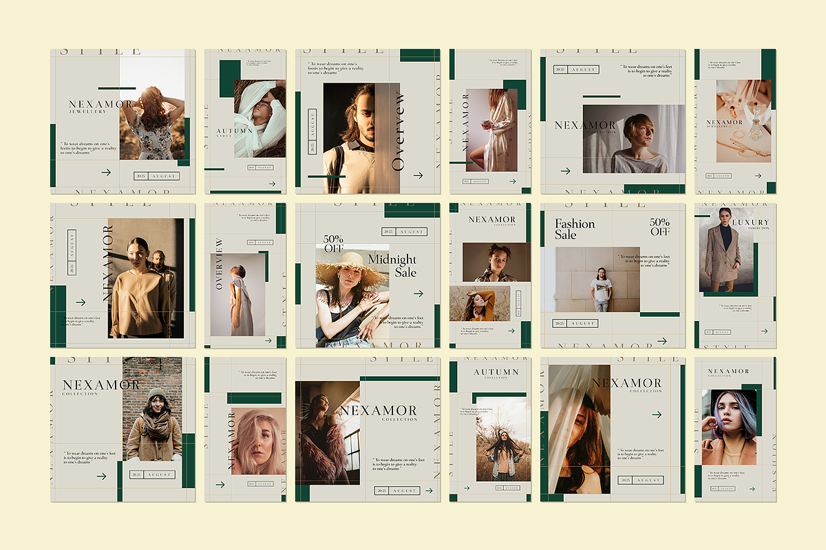 600 Minimalist Instagram Bundle, a Social Media Template by Creatchees.std (Photo 32 of 37)
