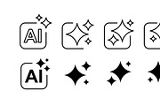 Artificial intelligence icons, an Icon by Volyk (Thumbnail 2 of 3)