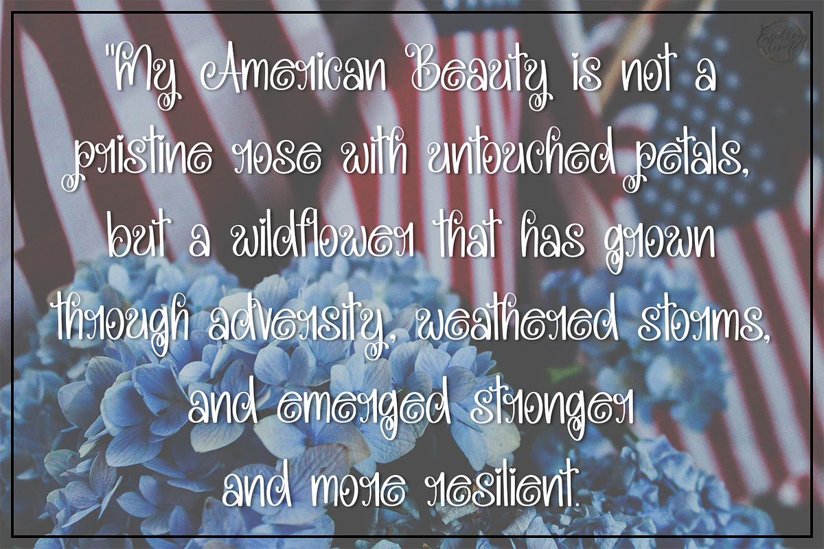 My American Beauty Multilingual Font, a Handwritten Font by Endless Time Graphics (Photo 4 of 4)