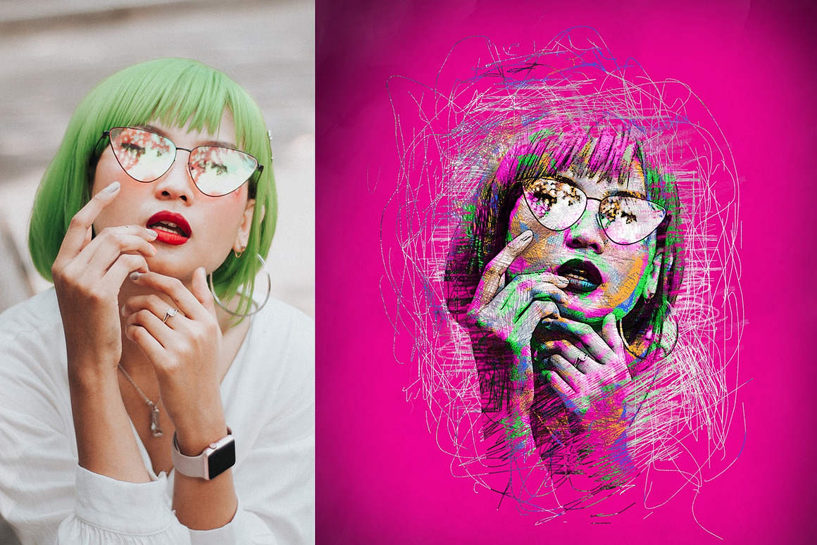 Scribble Drawing Plugin, an Action Add-On by MRI STUDIO (Photo 10 of 12)