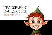 Cute Elf Clipart, Christmas Elf PNG, a Sport Illustration by BrushstrokeArtGB (Thumbnail 7 of 9)