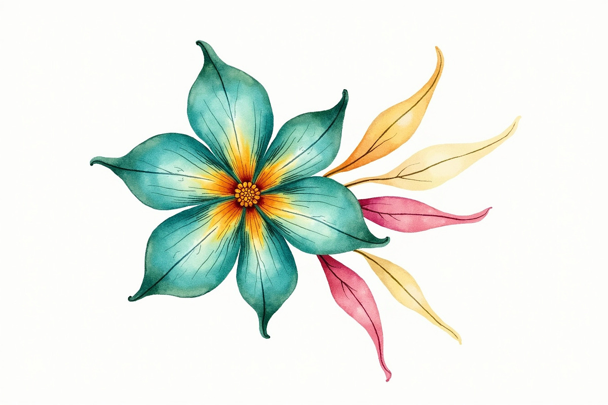 Retro Groovy Flowers Bundle, an Illustration by Amazin_art (Photo 6 of 11)