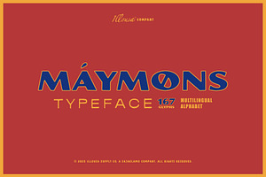 Maymons | Bold Sans Serif Font