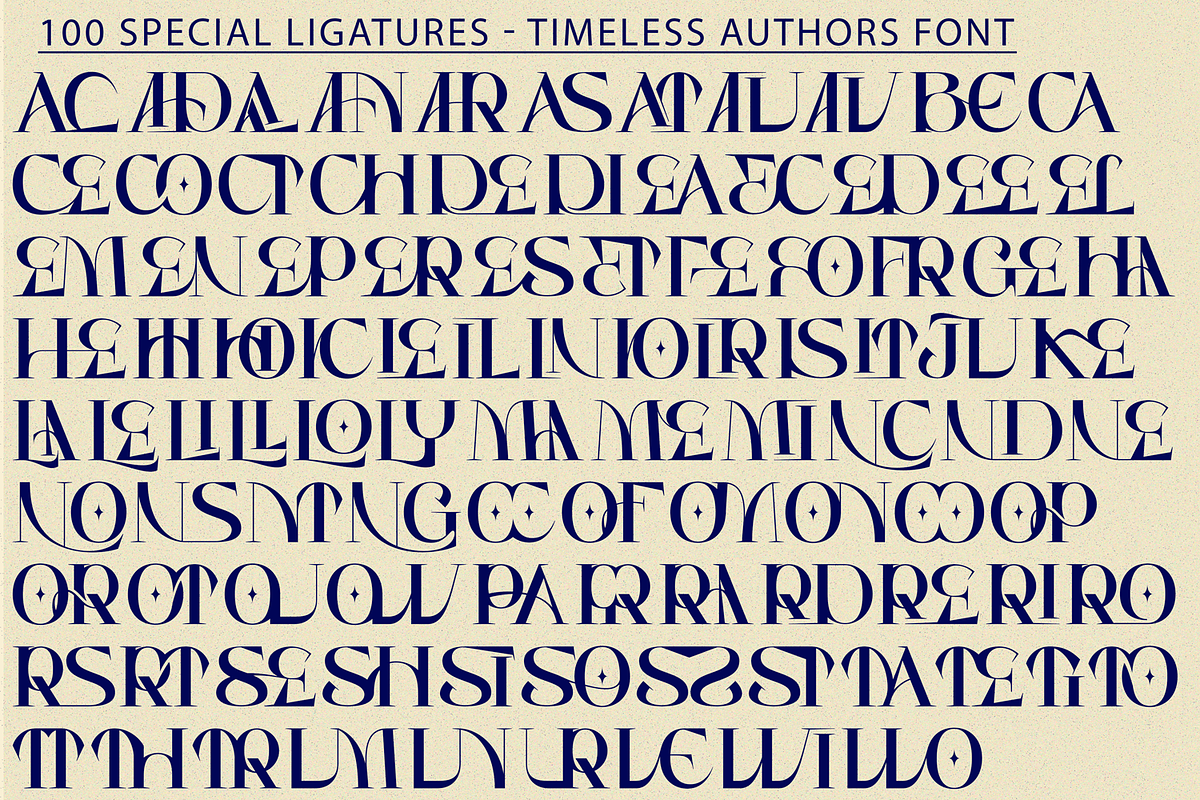 Timeless Authors Font, a Serif Font by 177Studio (Photo 7 of 8)