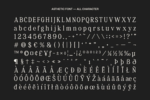 Asthetic - Nostalgic Serif Font