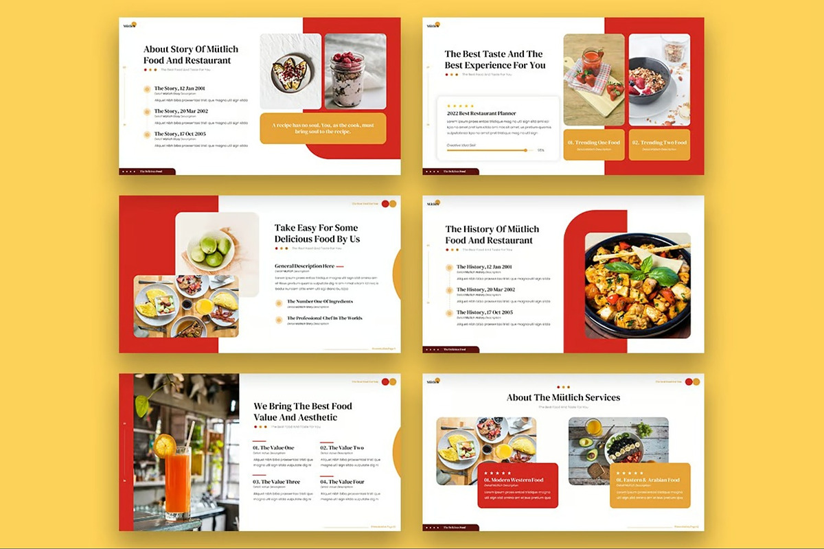 Mutlich - Food Keynote Templates, a Presentation Template by Fit-tee (Photo 5 of 6)
