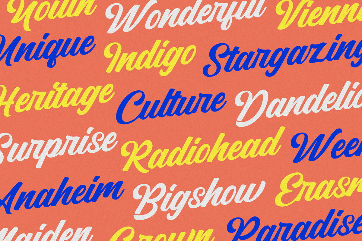 Naterium Retro-Modern Script Font, a Script Font by Typetemp Studio (Photo 3 of 16)
