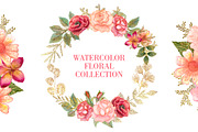 Watercolor floral collection, an Illustration by antuanetto (Thumbnail 1 of 3)