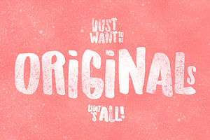 Originals Typeface