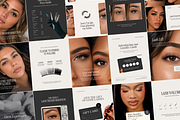 40 Lash Extension Instagram posts, a Social Media Template by Design Lush Studio (Thumbnail 1 of 8)