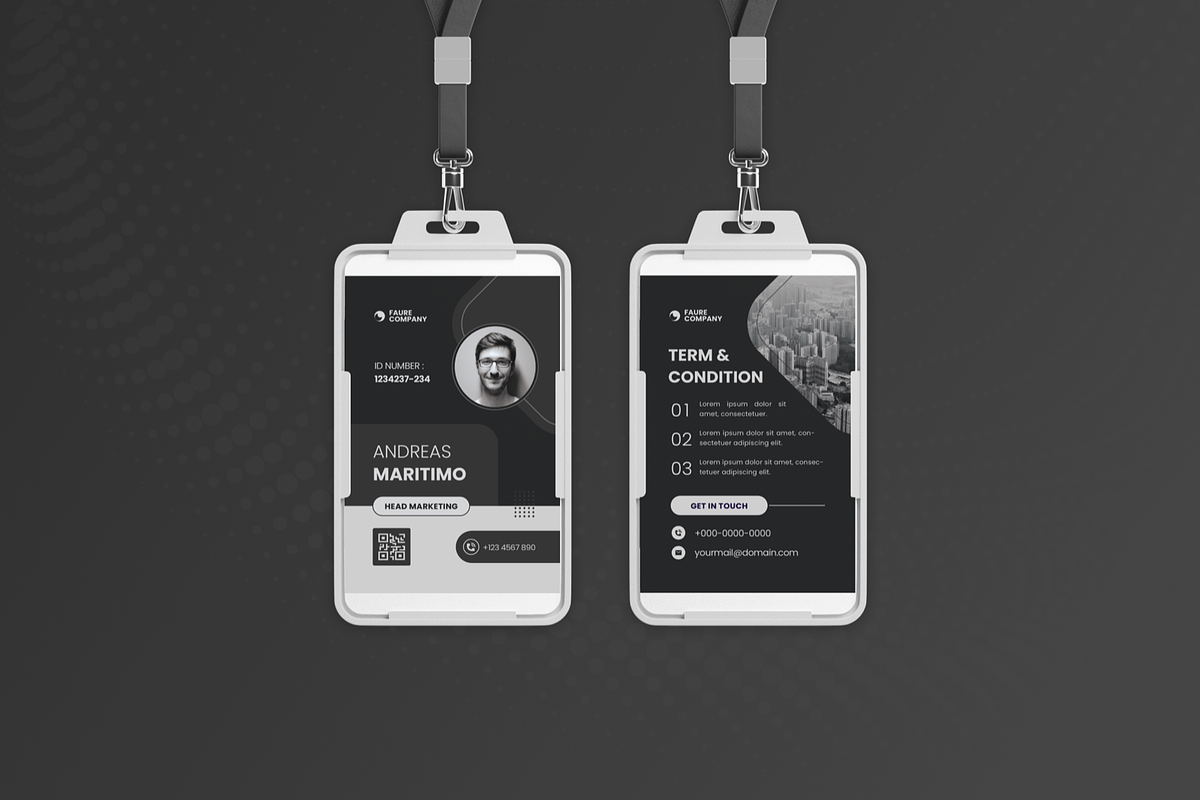 Black Nadeon - ID Card, a Card Template by SquidPixey (Photo 2 of 3)