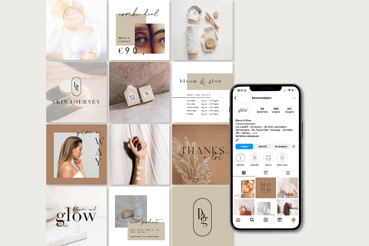 Minimalist Instagram post AI EPS PSD, a Social Media Template by Bonnie Duijs (Photo 2 of 8)