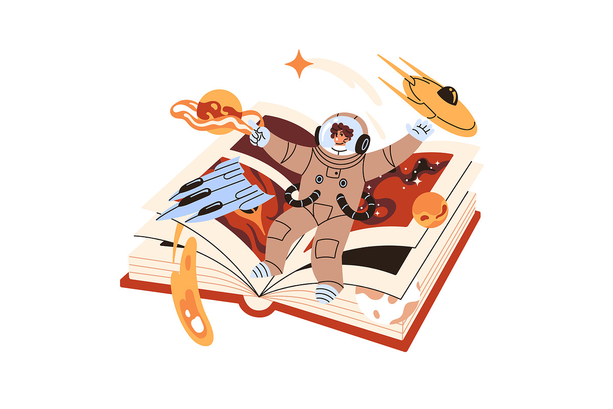 Fantasy books concepts set, a Person Illustration by PaperTrident (Photo 6 of 9)