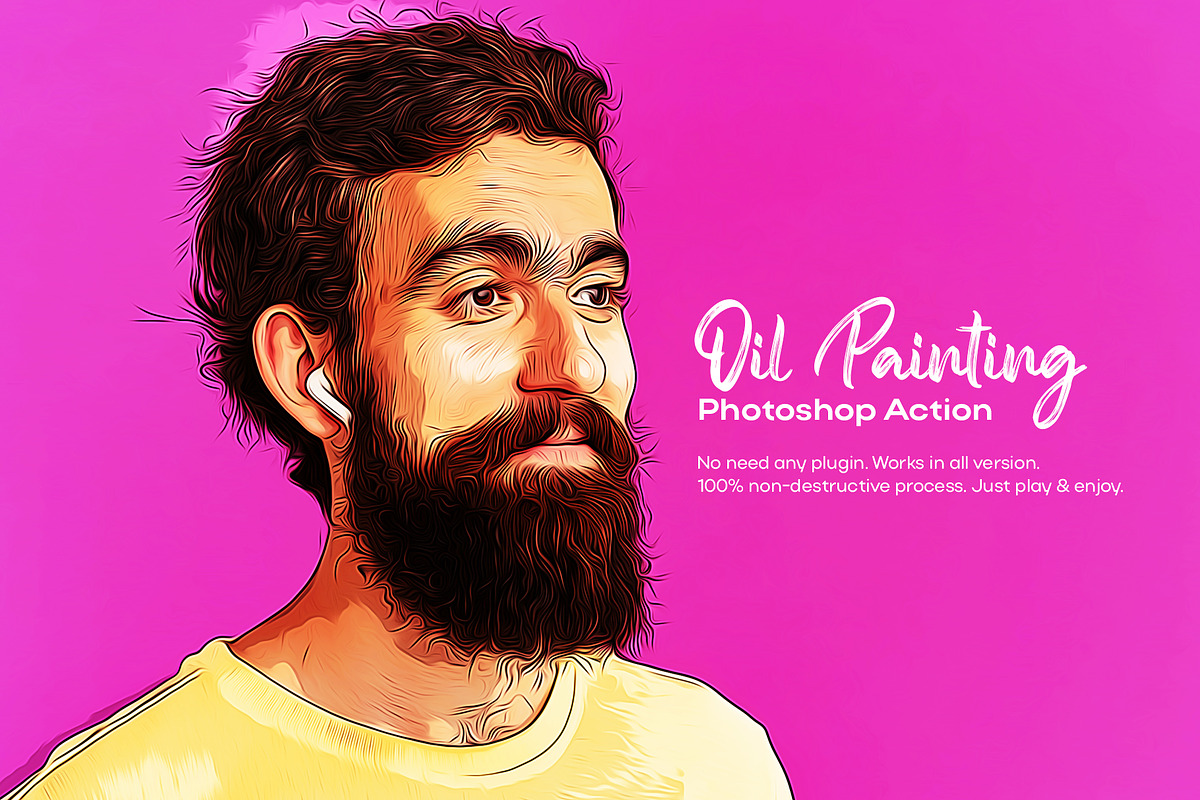 Oil Painting Effect, an Action Add-On by DesignCave (Photo 1 of 5)