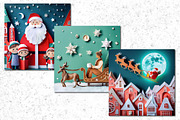 Paper Cutout Christmas Scenes, a Seasonal Illustration by Patterns for Dessert (Thumbnail 4 of 6)