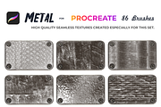 Metal brushes for Procreate, a Brush Add-On by Graphics Resources (Thumbnail 5 of 15)