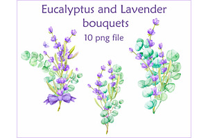 Eucalyptus and Lavender bouquets