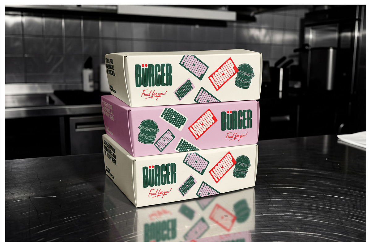Burger Mockups - Bar Scenes, a Packaging Mockup by Mr.Mockup™ (Photo 12 of 13)