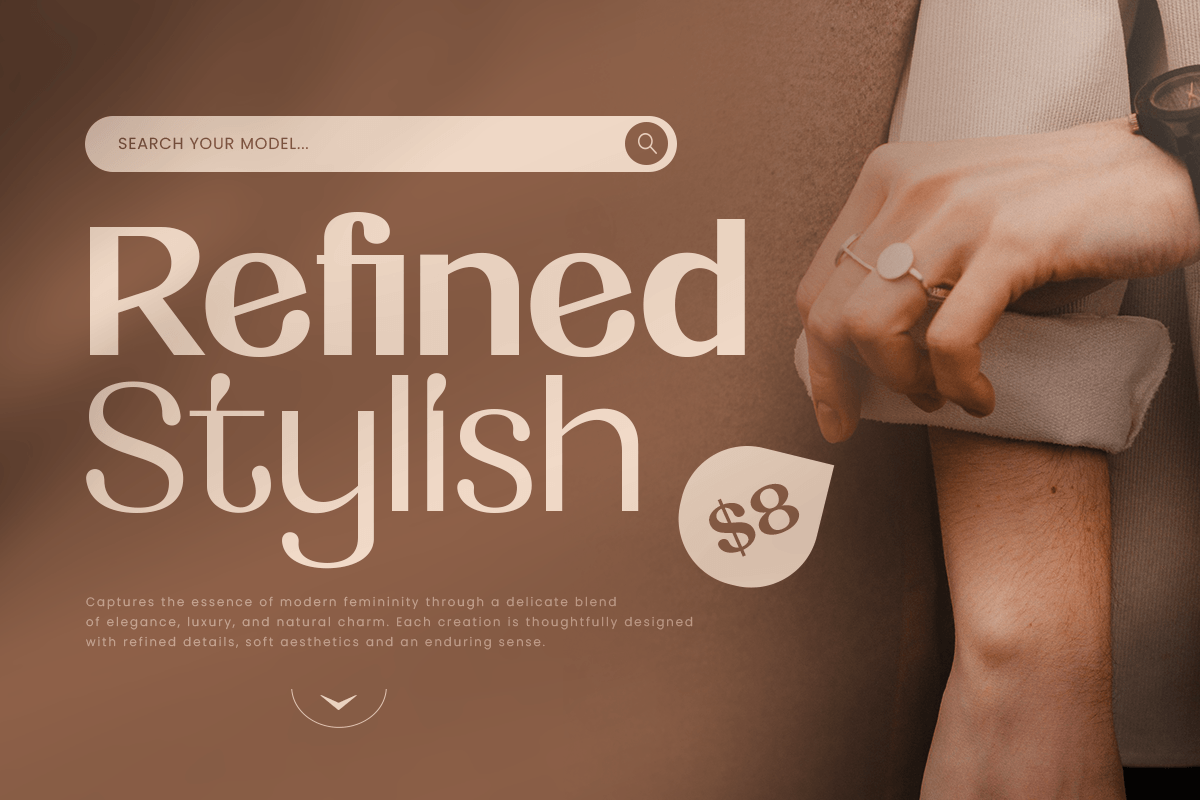 Fastue - Modern Luxury Logo Font, a Serif Font by Sensatype (Photo 3 of 12)