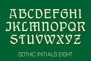 Gothic Initials Eight Font, a Script Font by GG Design (Thumbnail 1 of 14)