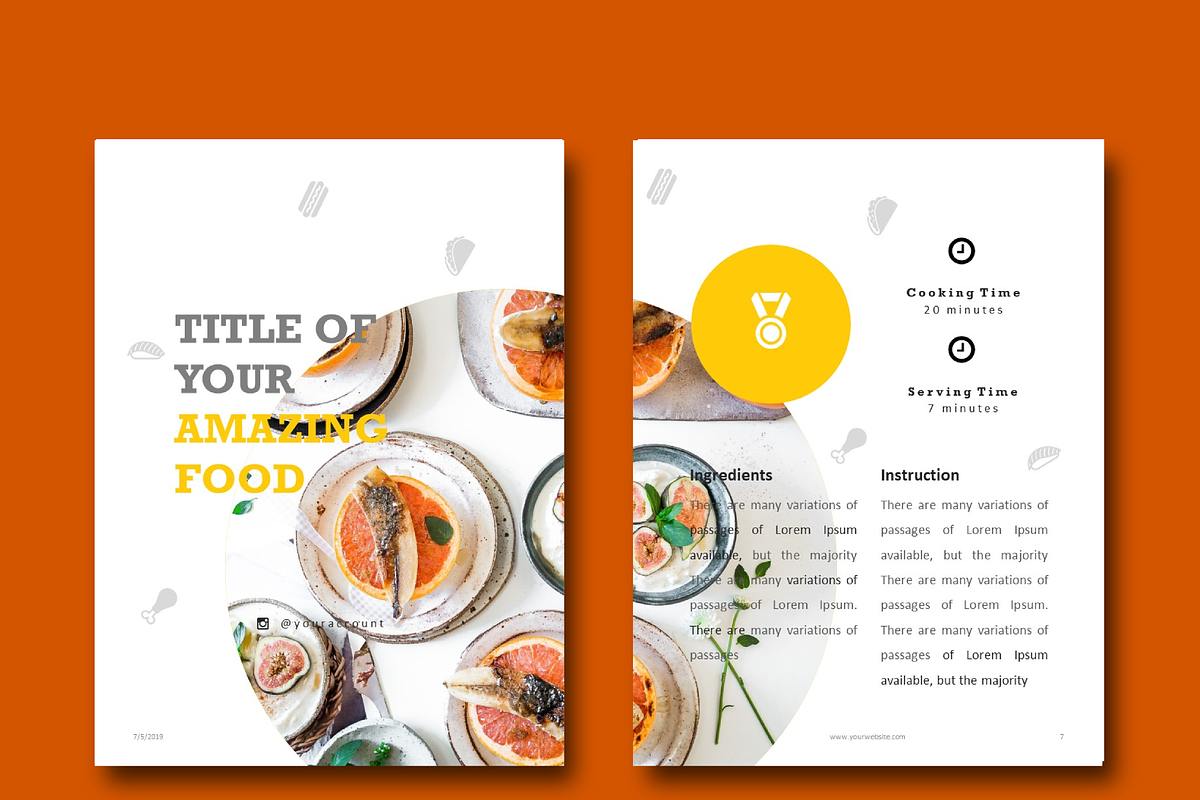 Recipe Book - Cookbook, a Brochure Template by rivatxfz