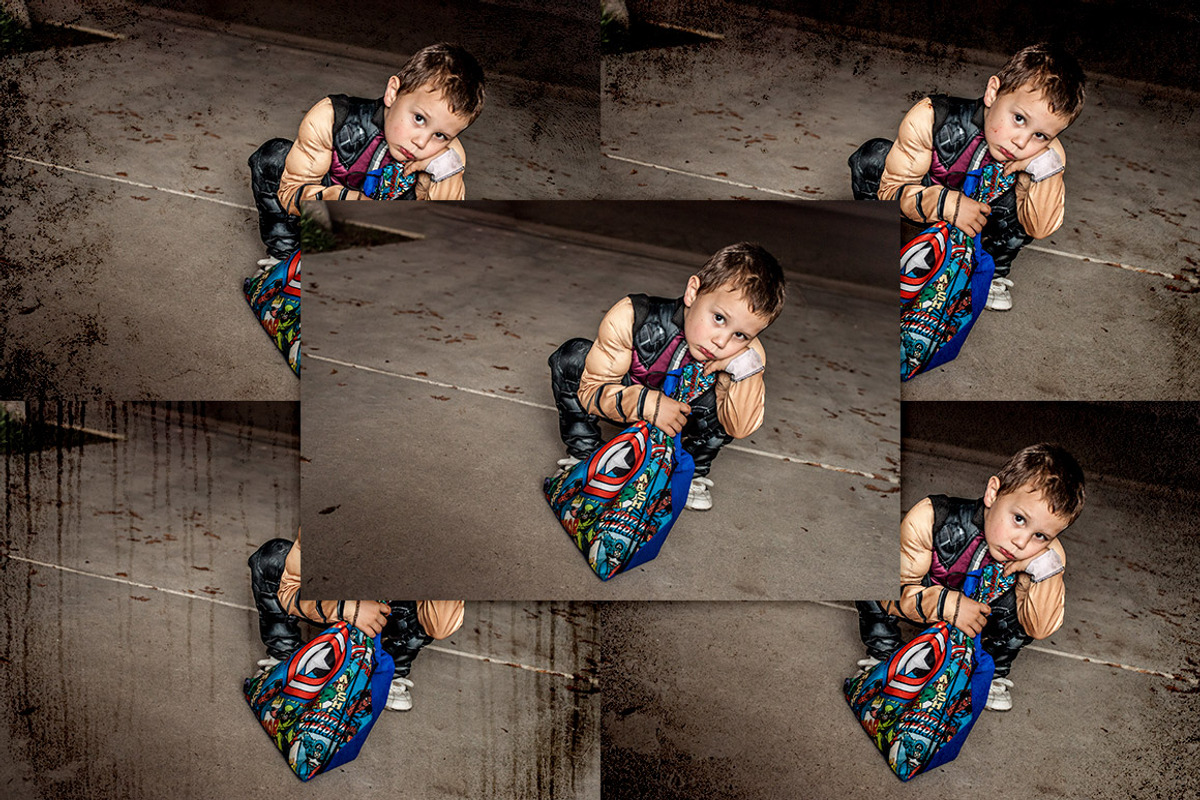 Grunge Vignette Texture Overlays 1 preview 5