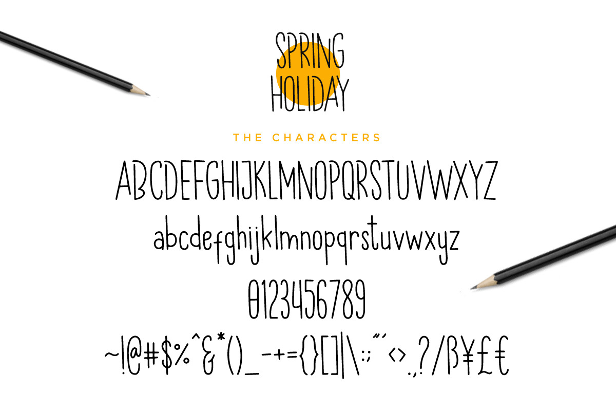 Spring Holiday | 3 Handwitten Font preview 5