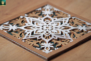 Decorative Mandala 3D Layered SVG, a Decorative Illustration by pixaroma (Thumbnail 8 of 10)