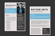 Minimal Resume Layout Template, a Templates & Theme by studiogstock (Thumbnail 2 of 2)