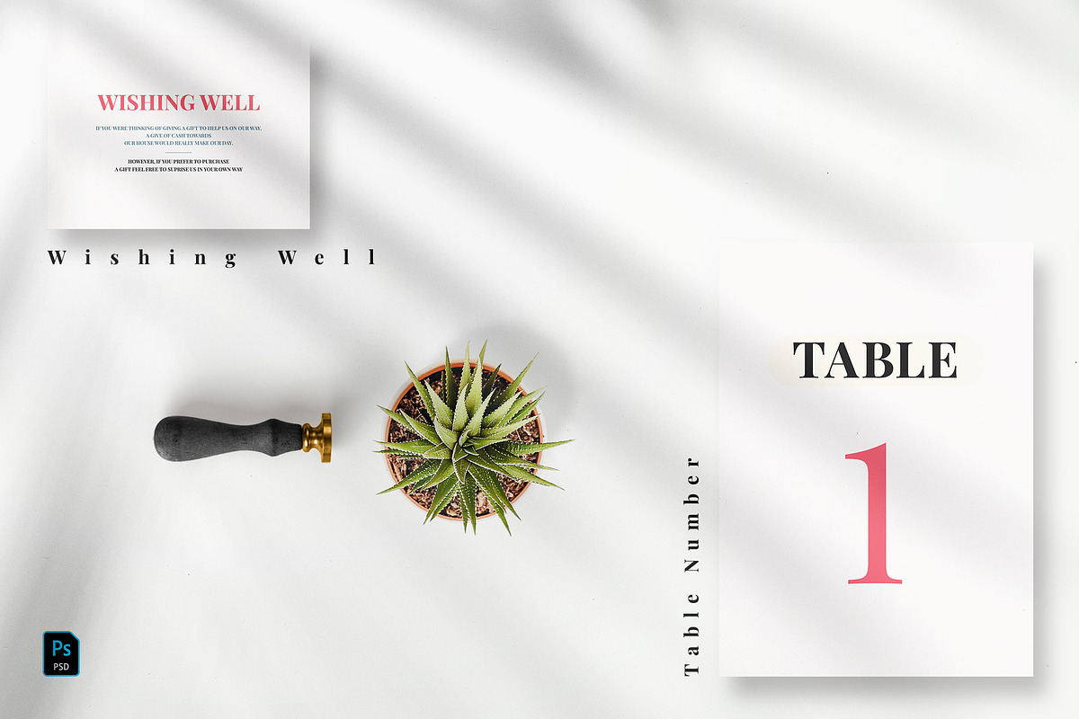Modern Simple Wedding Invitation Set, an Invitation Template by Azka Creative (Photo 4 of 5)