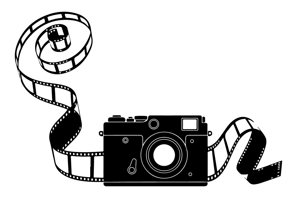 Vintage Camera Film Silhouette, an Object Illustration by yasushie (Photo 21 of 31)