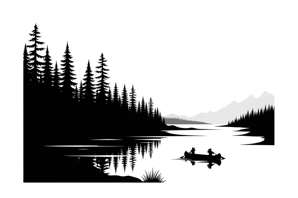 Nature Landscape Silhouette Vector B, an Illustration by Designer_Momina (Photo 12 of 51)