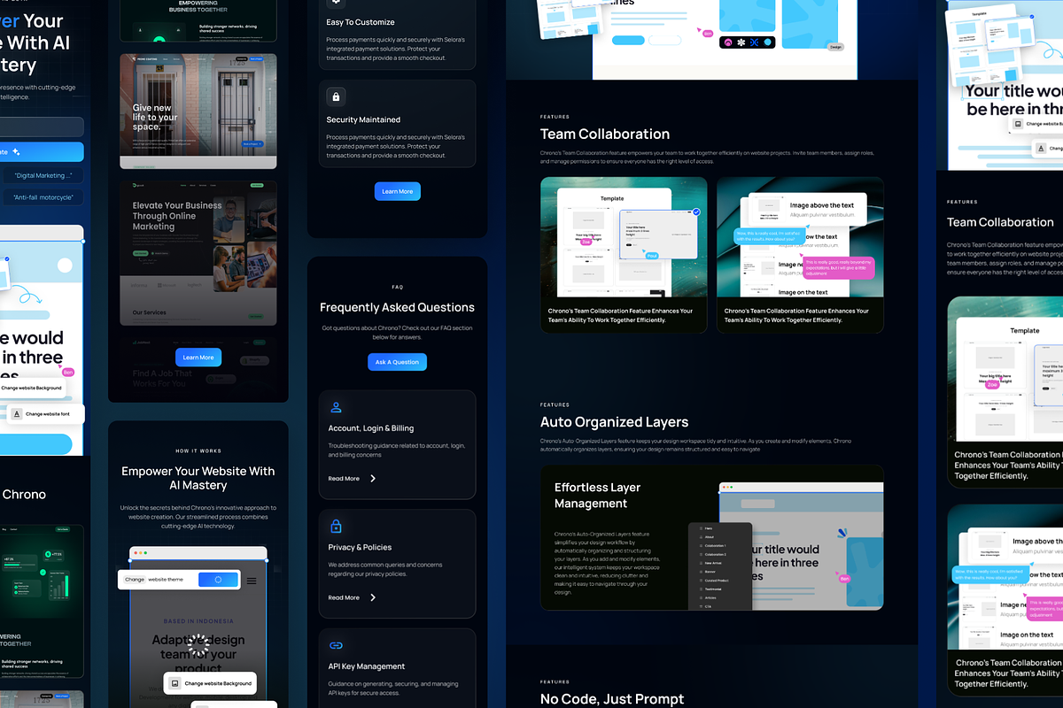 Chrono - Framer Template, a Landing Page Template by Agensip Design Agency (Photo 2 of 8)