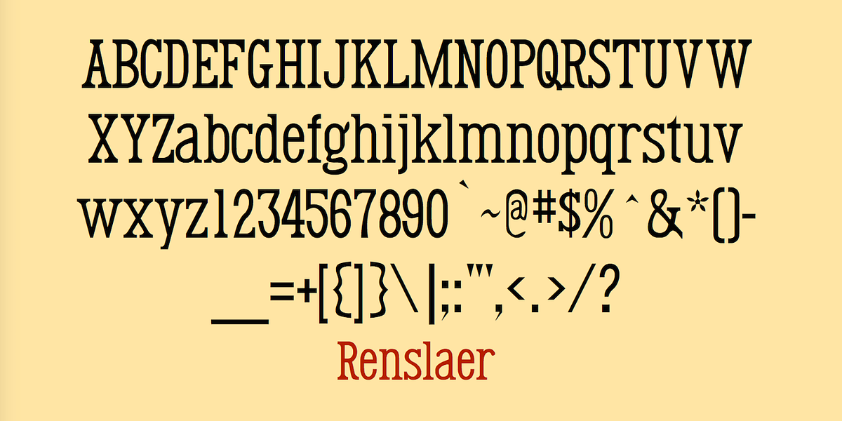 Renslaer, a Serif Font by Ingrimayne Type (Photo 2 of 5)