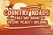 Sweet Antihero-Vintage Western Font, a Font by Gassstype (Thumbnail 2 of 8)