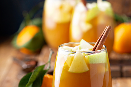 Fall season apple cider sangria, a Food & Drink Photo by farwasser