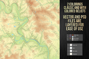 Vector Topographic Maps