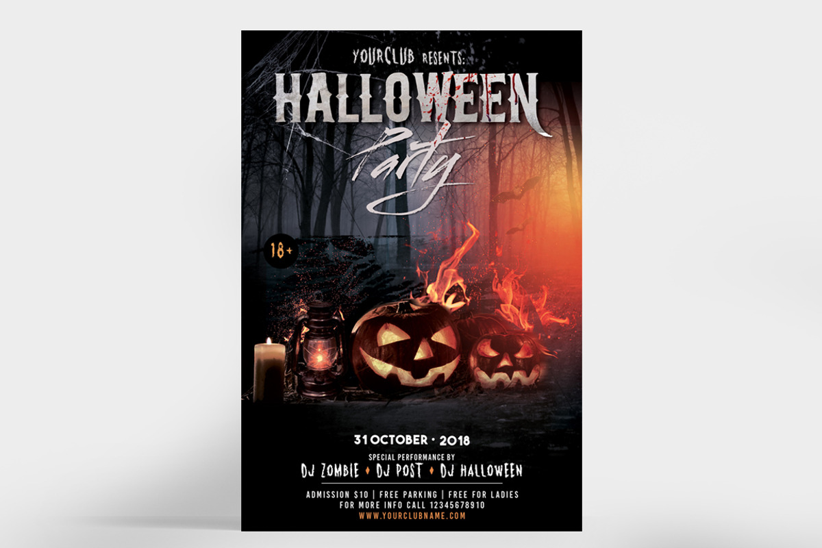 BUNDLE 50% OFF - 3 Halloween Flyers, a Flyer Template by Ronita Shkodra (Photo 2 of 4)